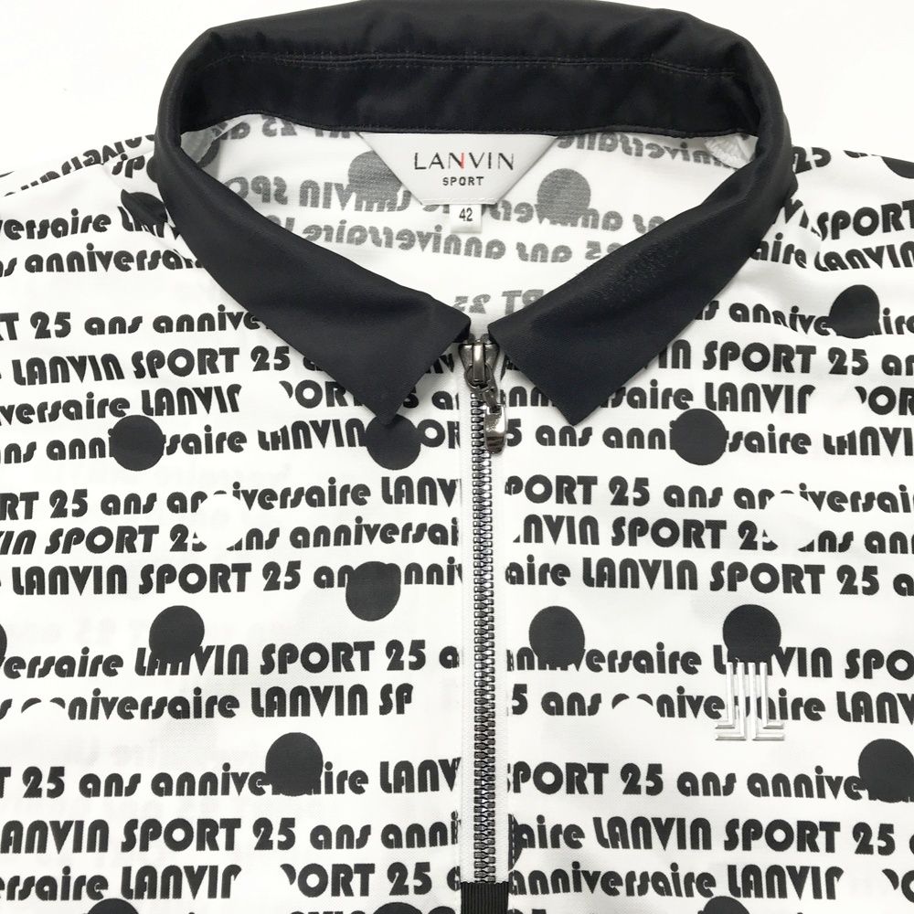 サイズ：42 LANVIN SPORT ランバン スポール バイカラー ハーフジップ