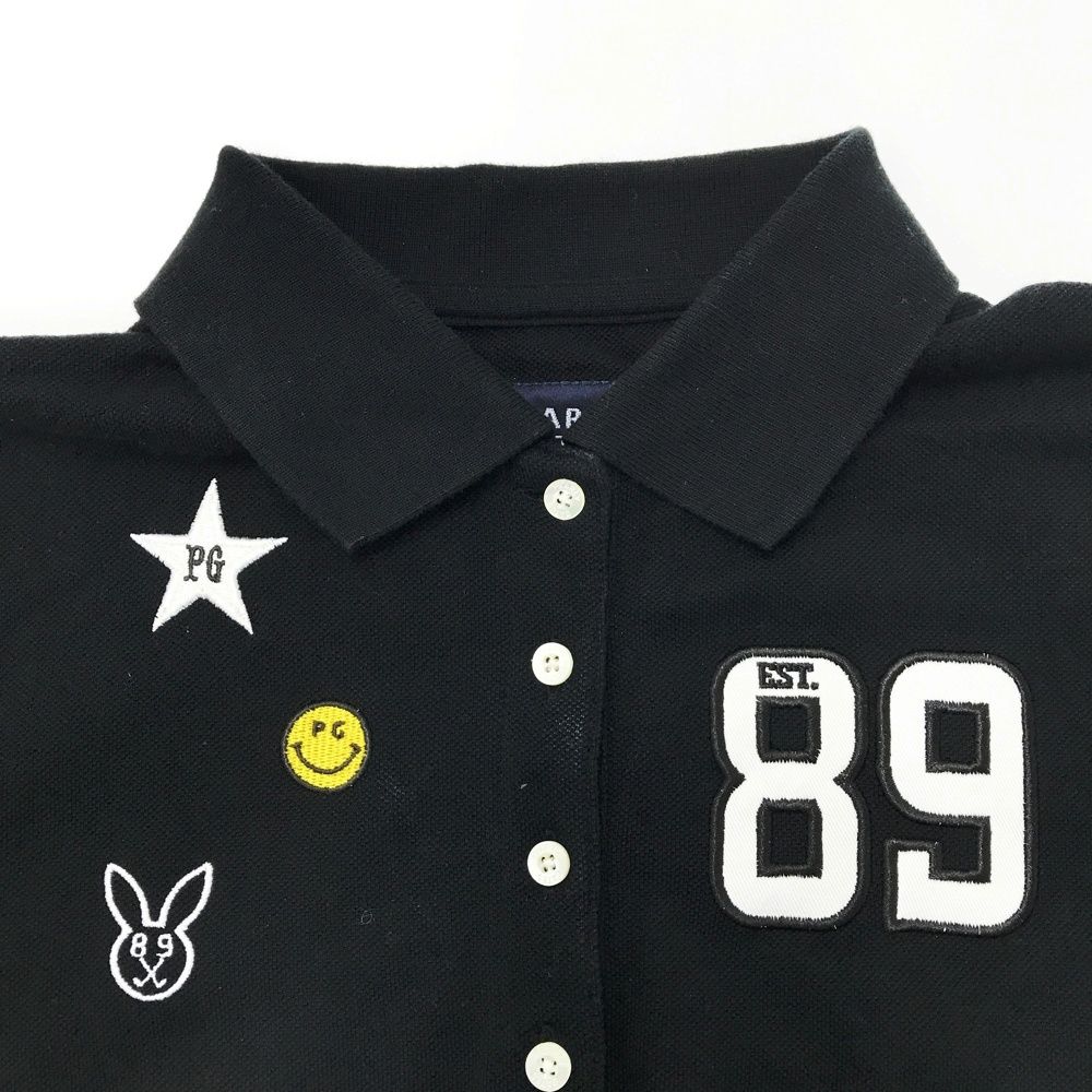 未使用　PEARLY GATES ポロシャツ ゴルフウェア 刺繍 ニコちゃん サイズ：0 PEARLY GATES パーリーゲイツ 半袖ポロシャツ ニコちゃん