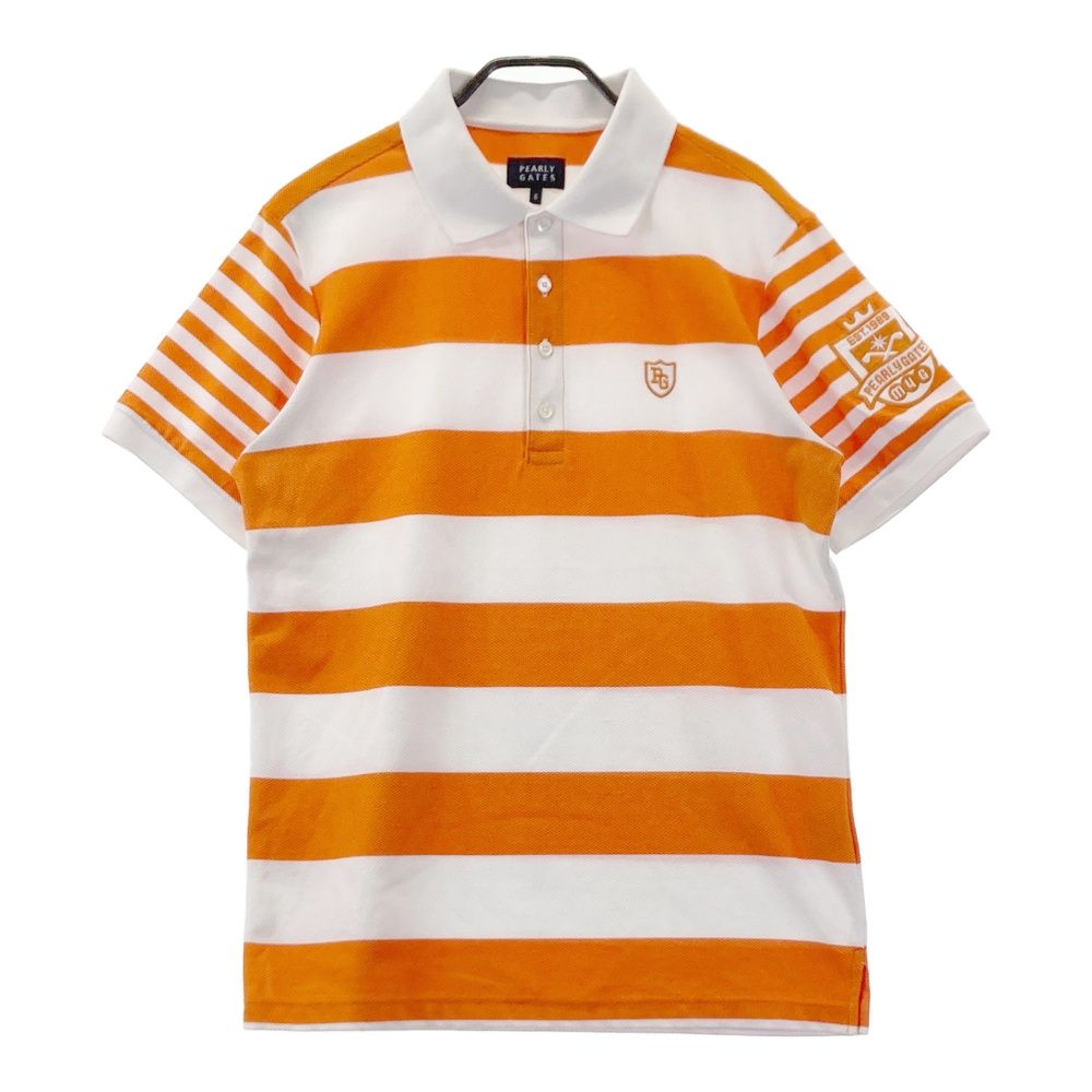 サイズ：6 PEARLY GATES パーリーゲイツ 半袖ポロシャツ ロゴワッペン