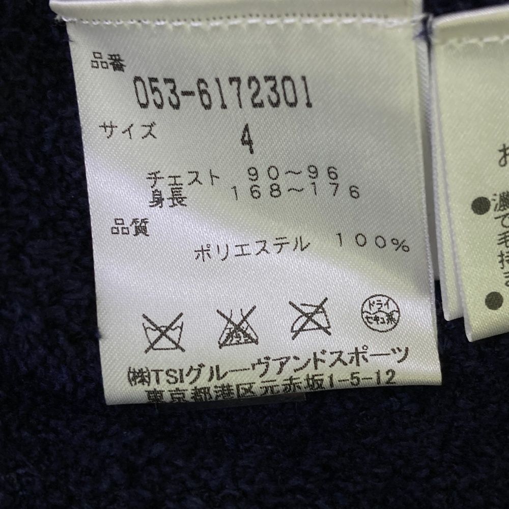 サイズ：4 PEARLY GATES パーリーゲイツ ニット ジップパーカー