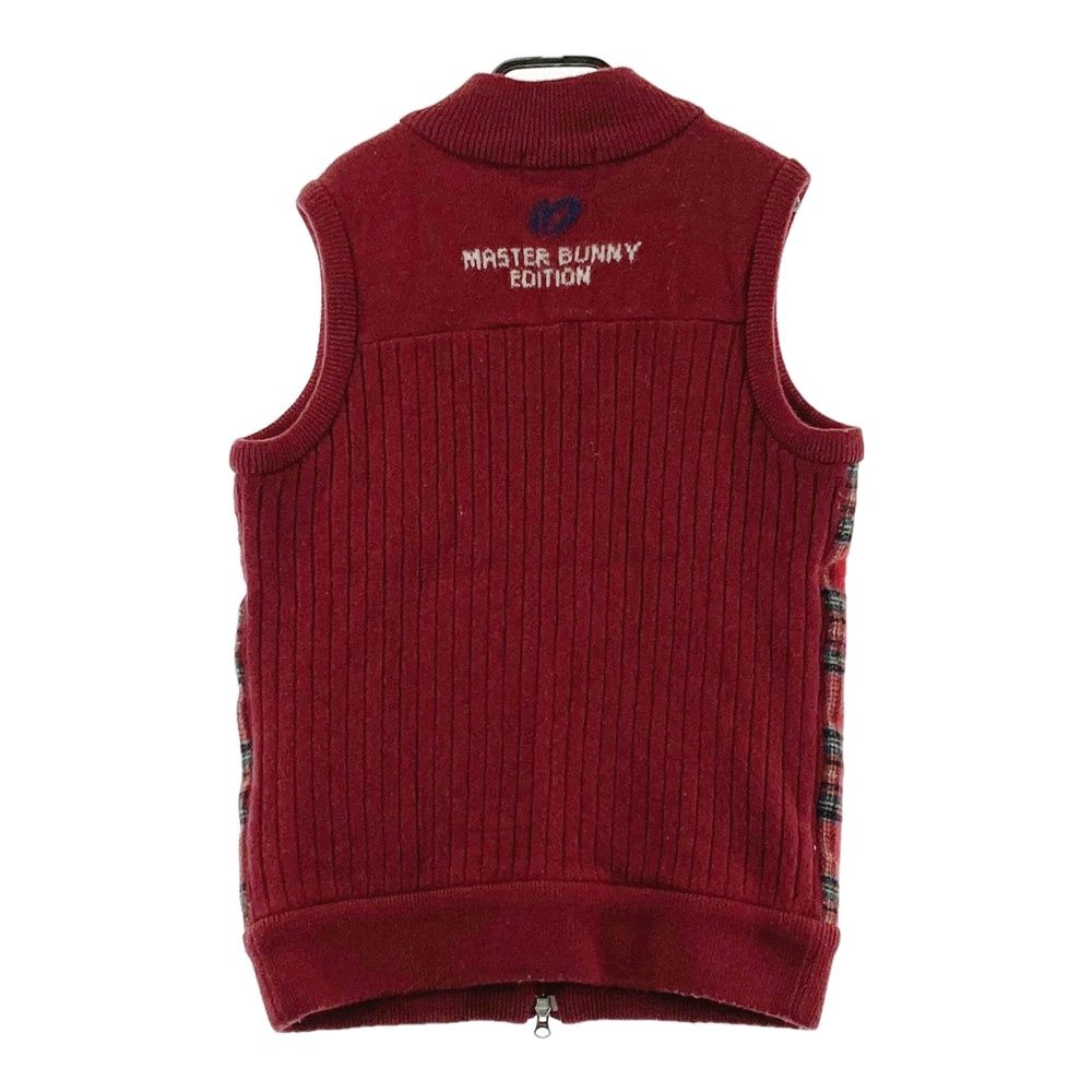 新品【マスターバニーエディション】2024年ロゴネーム ゴルフジップベストXL サイズ：4 MASTER BUNNY EDITION マスターバニーエディション ニット