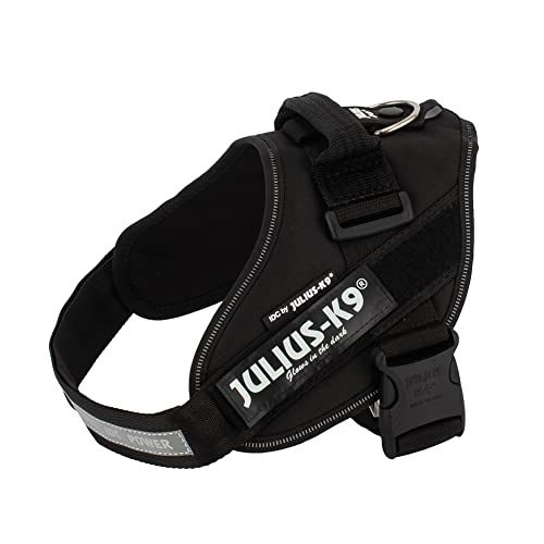 ユリウスケーナイン Julius K 9 IDC パワーハーネス 中型犬 大型犬 Size 1 胸囲63?85 cm 犬用 ハーネス ブラック Black 16 P 犬 散歩 Powerharness Harnesses 並行輸入品mm