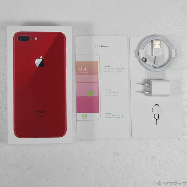 iPhone8 Plus 64GB MRTL2J/A SIMフリー ジャンク 中古品〕 iPhone8 Plus 64GB プロダクトレッド MRTL2J／A SIMフリー