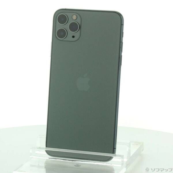 〔 品〕 iPhone 11 Pro Max 512 GB ミッドナイトグリーン MWHR 2 J A SoftBank 269