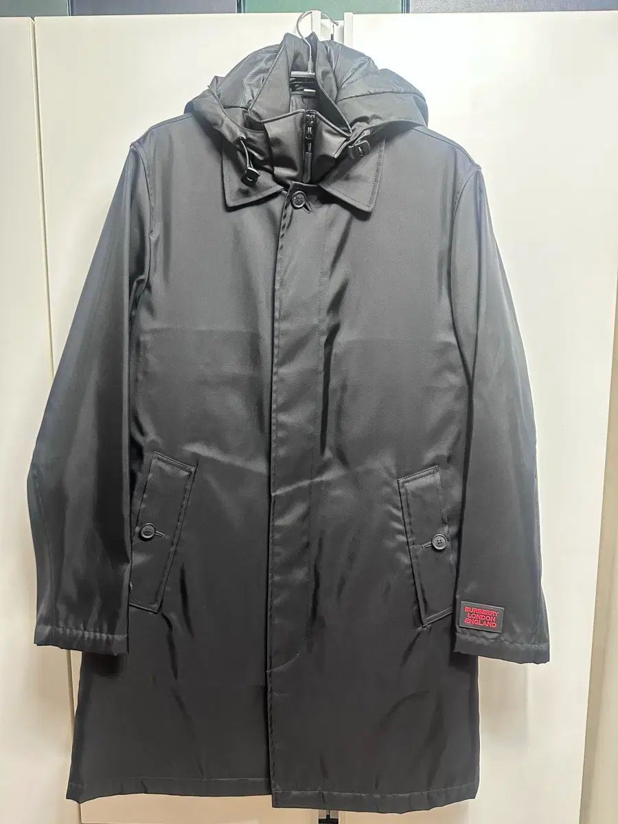 バーバリー ディタッチャブル フード ウォーマー リナイロン カーコート 46