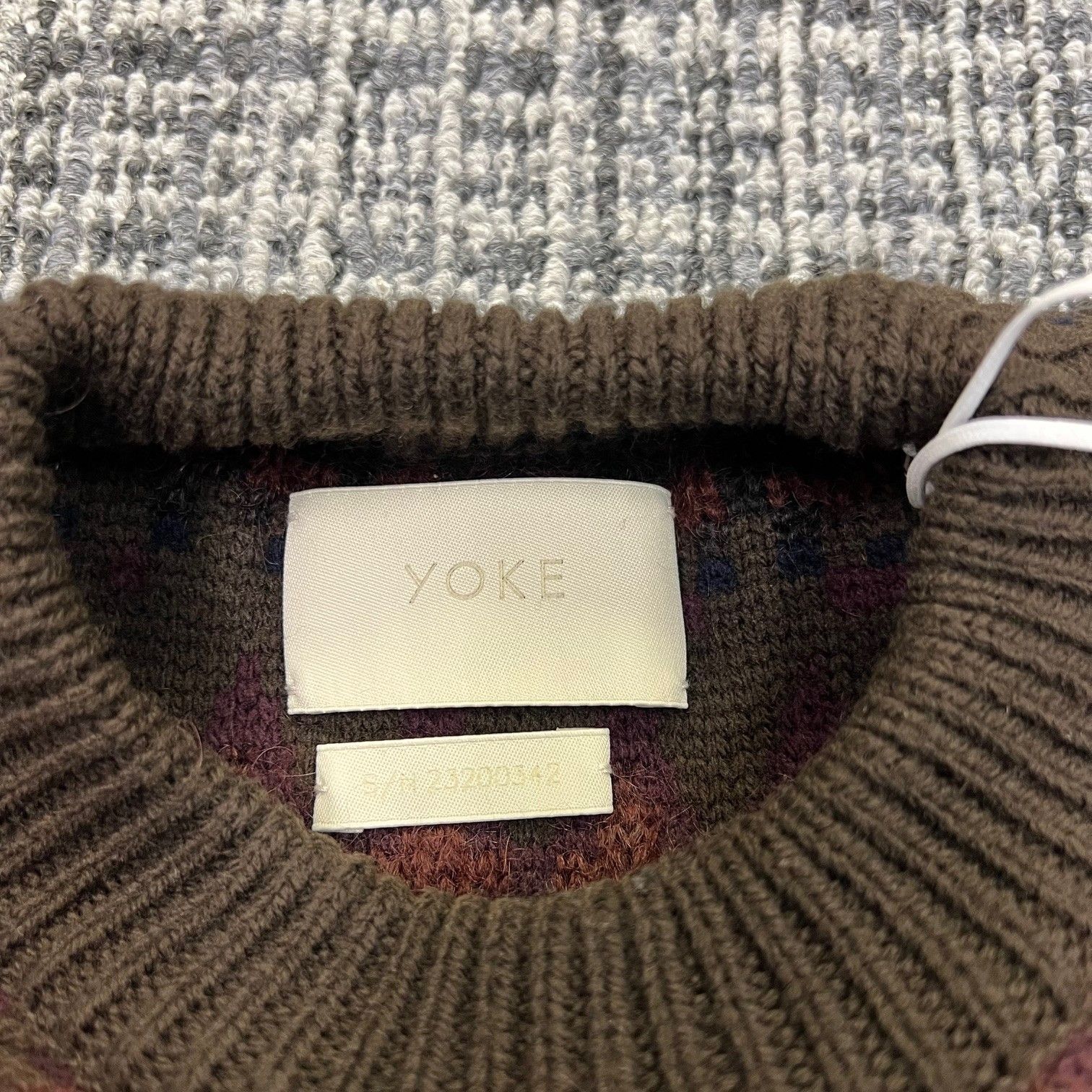 参考上代62,920円 未使用品 YOKE 23AW Crewneck Knit クルーネック 