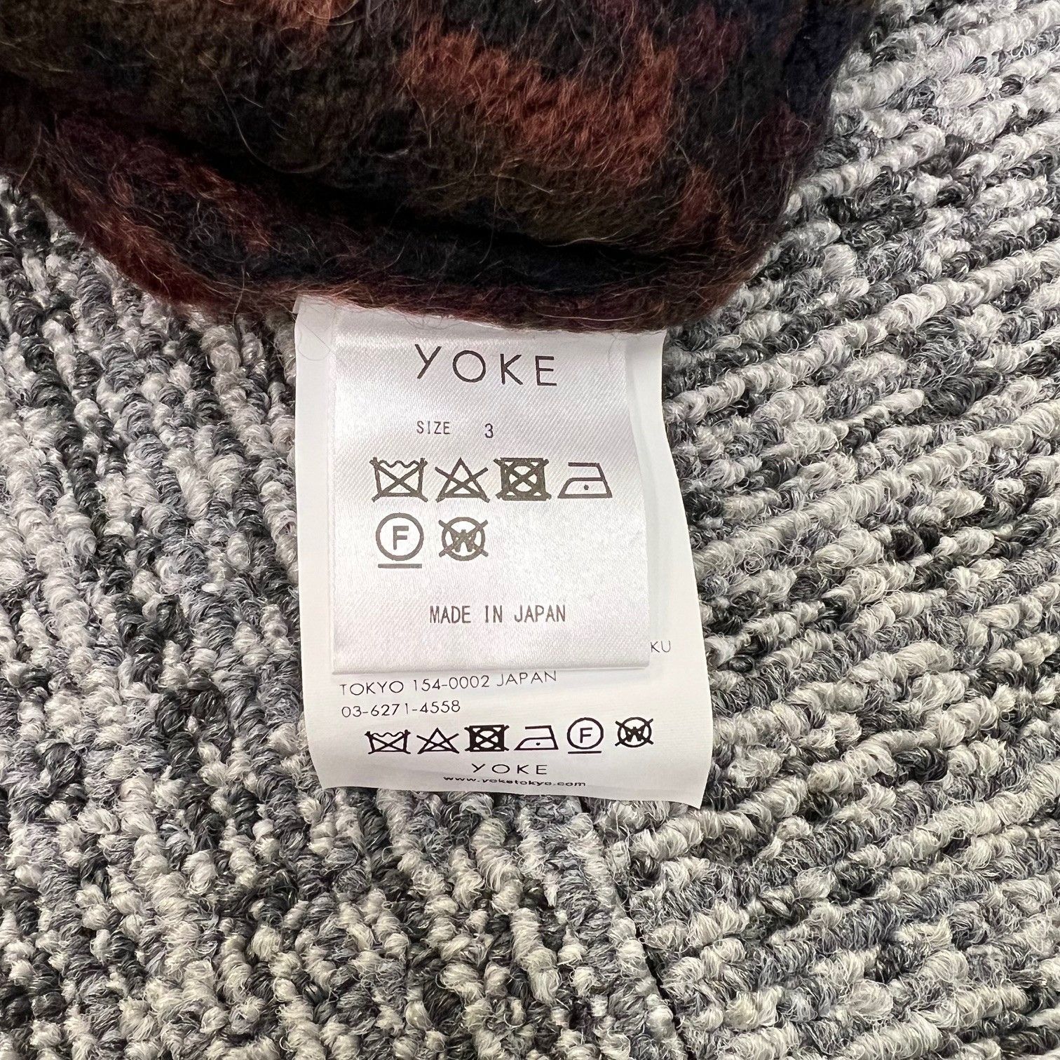 参考上代62,920円 未使用品 YOKE 23AW Crewneck Knit クルーネック 