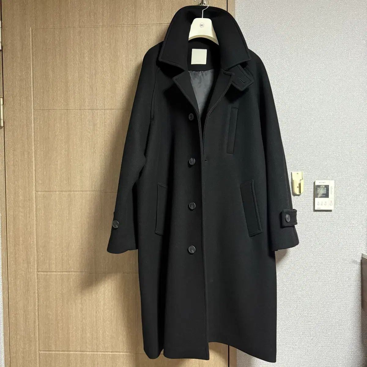 2 アンダーマイカー マジェイン バルマカーン コート ブラック オイスター 21 fw