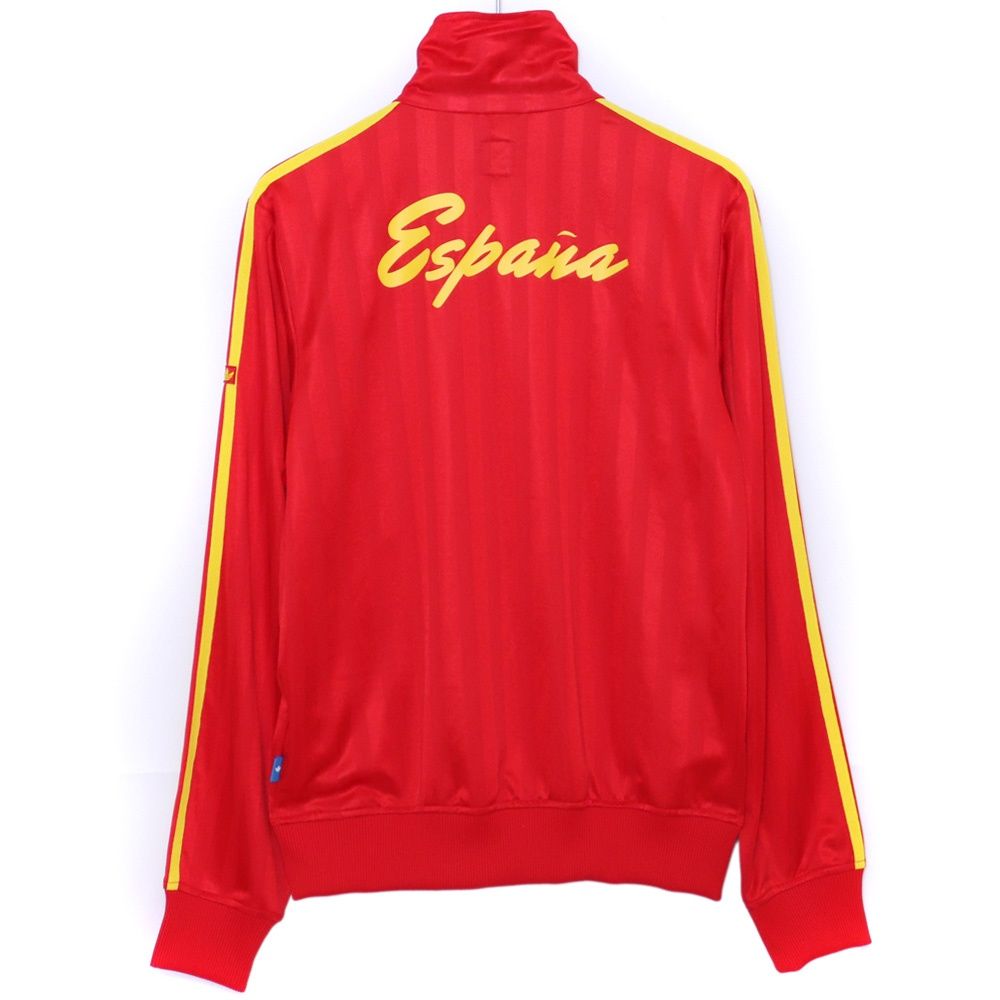 Adidas アディダス　古着　スペイン代表　トラックジャケット　サイズO ADIDAS サッカースペイン代表モデル トラックジャケット ジャージ S