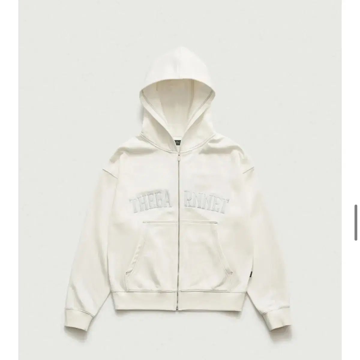 ザ バーネット キャンピ スウェット ジップアップ フーディー ジャケット アイボリー フード