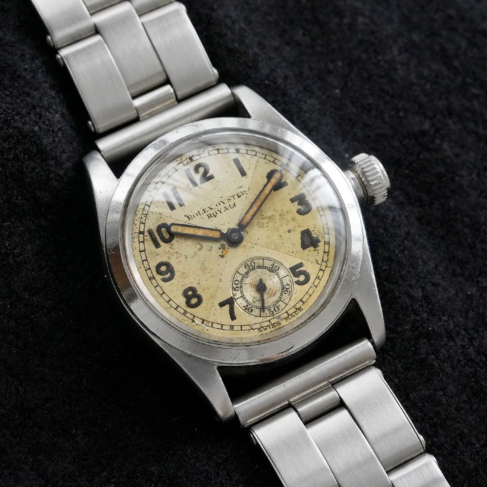ROLEX オイスターロイヤル クロスラインダイヤル 1939年頃 Ref 2280 アンティーク品 メンズ 腕時計