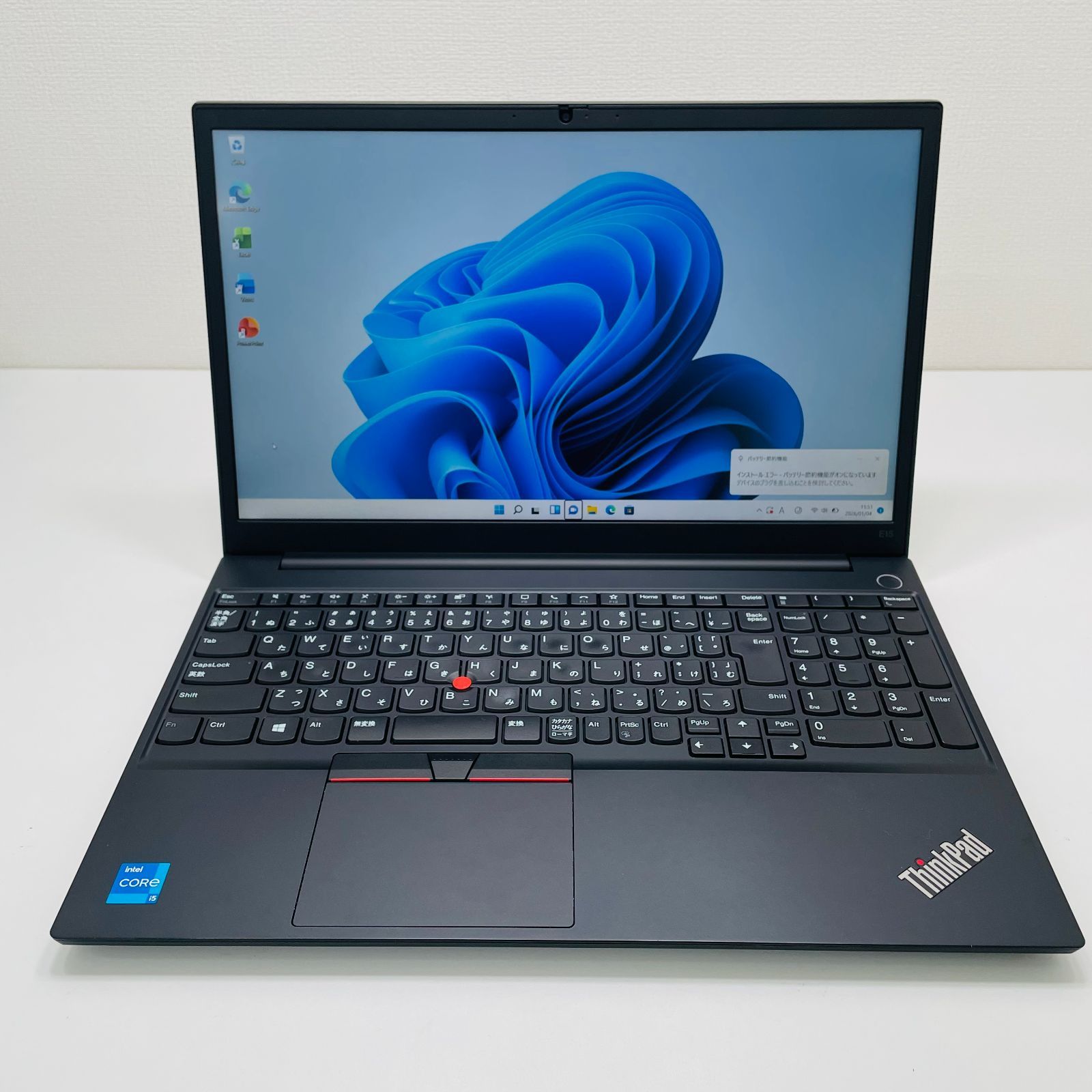 ThinkPad E 15 Gen 2 6型 Intel R Core TM i 5 1135 G 7 Ram 8 GB SSD 256 正規Office 2021 Pro Plus付き 初心者 !