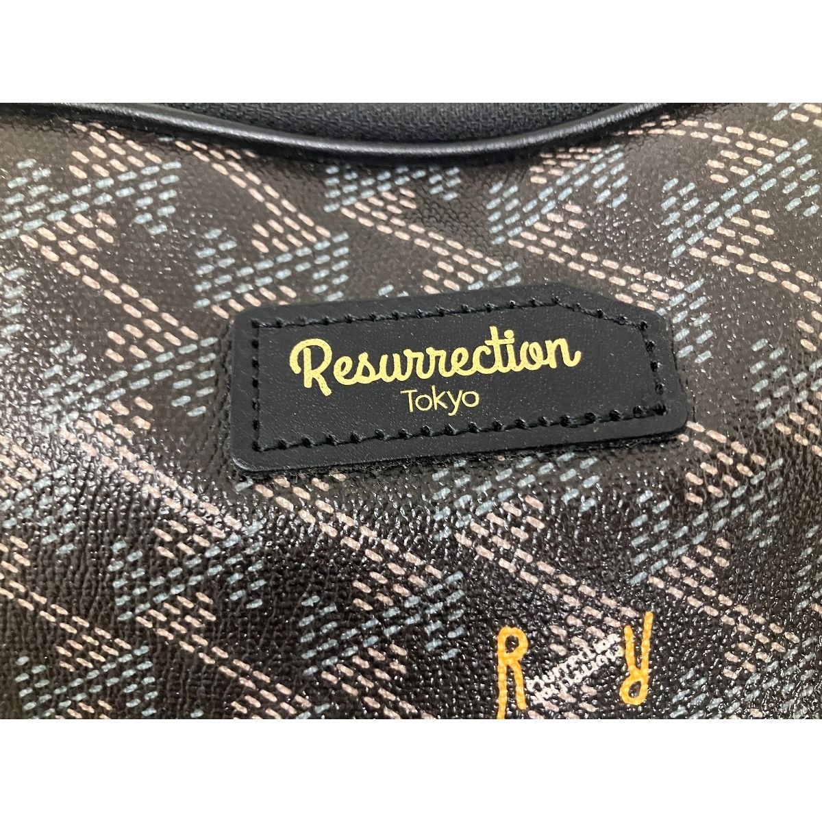 RESURRECTION レザレクション シューズケース 総柄 ブラック系