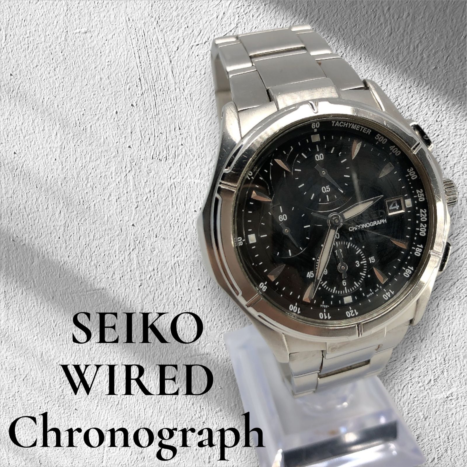 SEIKO セイコー WIRED ワイアード クロノグラフ AGBV139 文字盤 