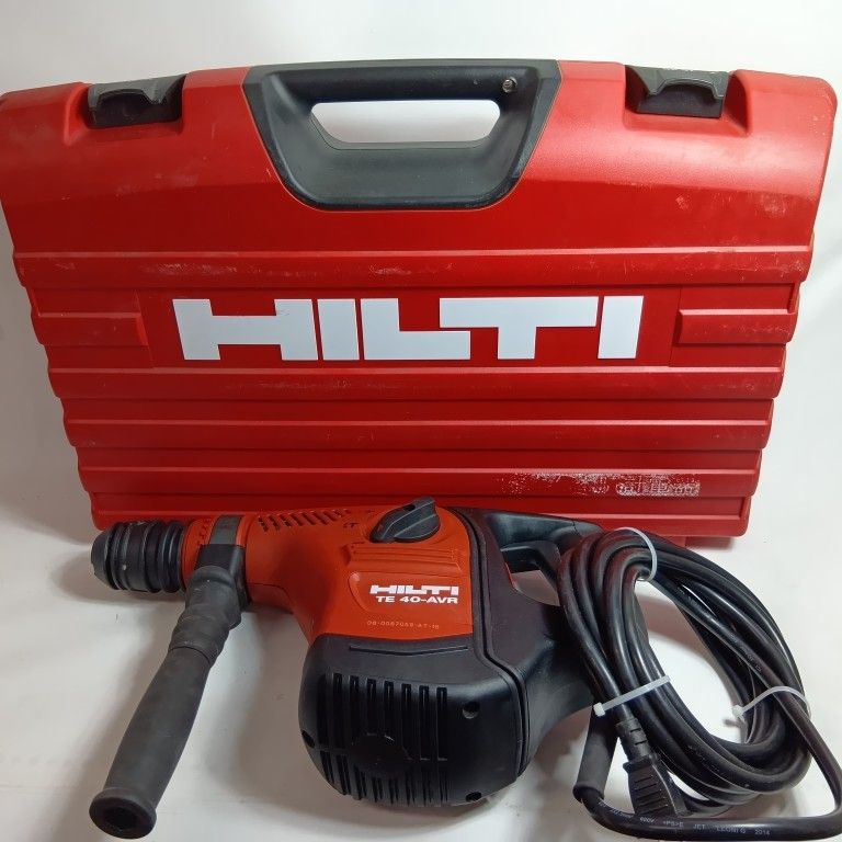 Hilti ヒルティ ハンマドリル TE 40 AVR レッド 程度B ケース付 コード式 100 v 08 0087059 AT 15 キズ ヨゴレ有