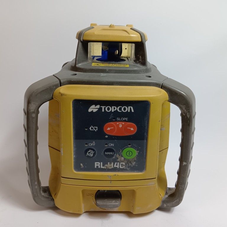 TOPCON レーザーレベラー RL H 4 C カーキ 品 D ケース付 コードレス式 GN 1273 キズ ヨゴレ有 照射のみ レシーバー無