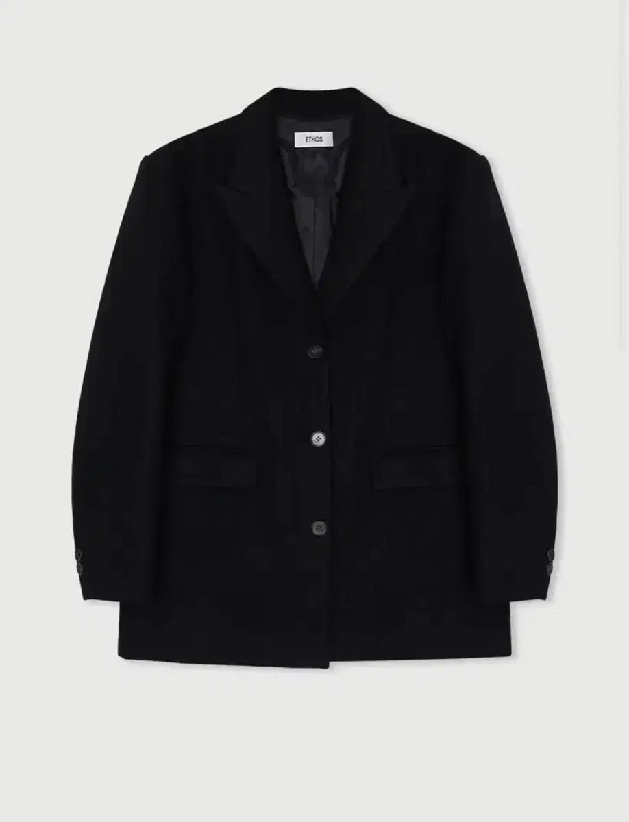 Ethos ウール ブラック ジャケット