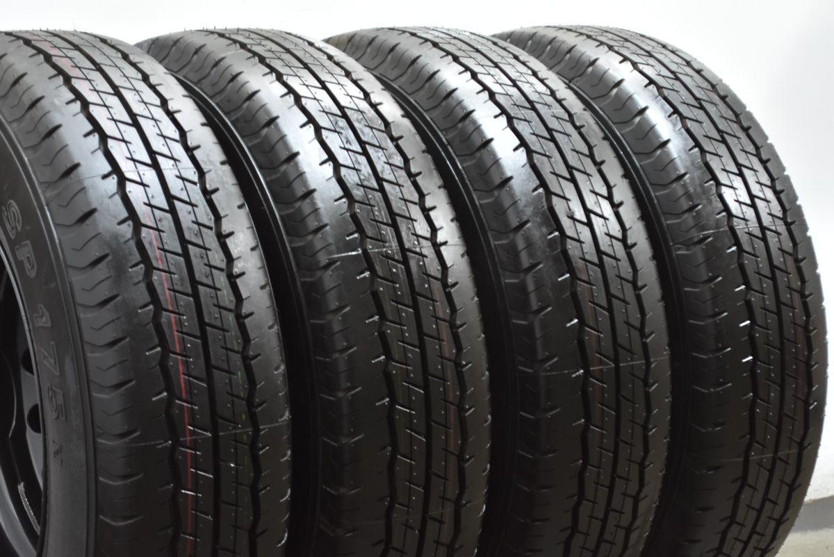 ☆２０２５年製☆新車外し☆ハイエース・バリバリ溝・BRIDGESTONE㊷ 2025年製 新車外し バリ溝 美品】トヨタ 200 ハイエース 純正 15in 6J+