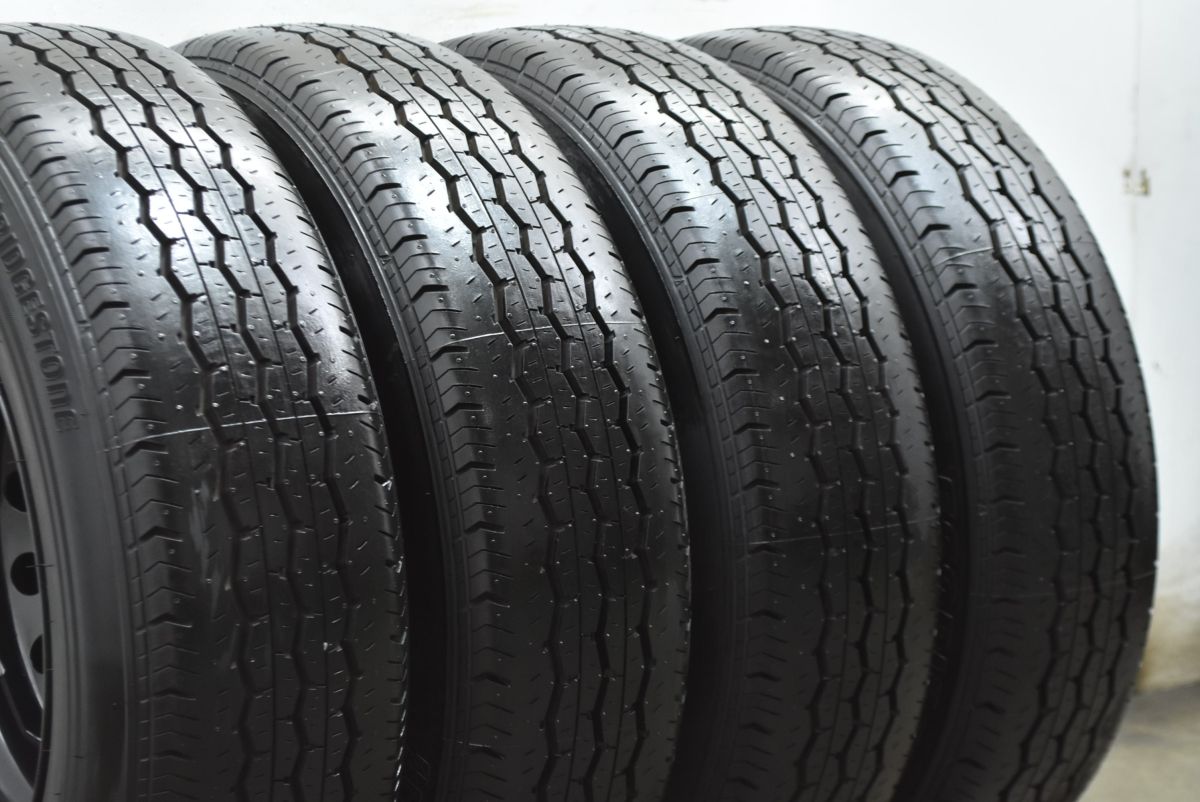  2025年製 新車外し バリ溝 トヨタ 200 ハイエース 15 in 6 J 35 PCD 139 7 ブリヂストン RD 613 195 80 R LT レジアスエース 15インチ タイヤ ホイールセット