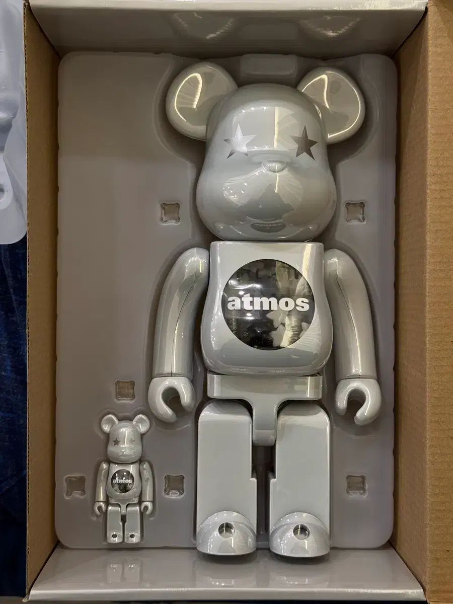 BE@RBRICK x atmos 白 クロム 100% u0026 400% セット