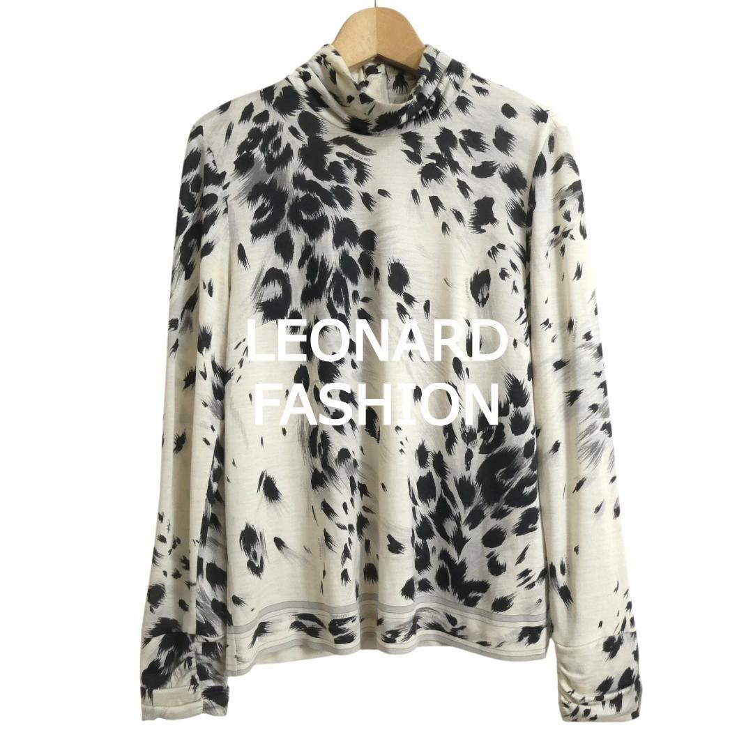 美品 LEONARD FASHION レオナールファッション サイズ38 ウール×シルク