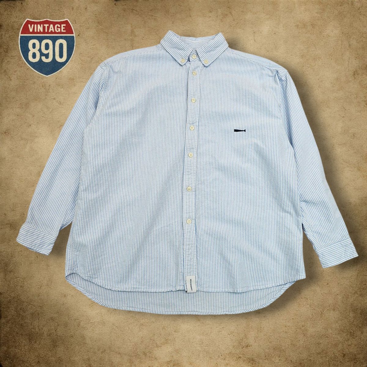 x DESCENDANT ディセンダント ストライプ シャツ