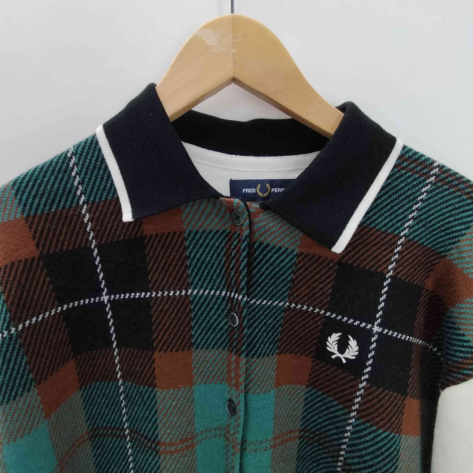 フレッドペリー FRED PERRY Tartan Jacquard Dress レディース UK：10 