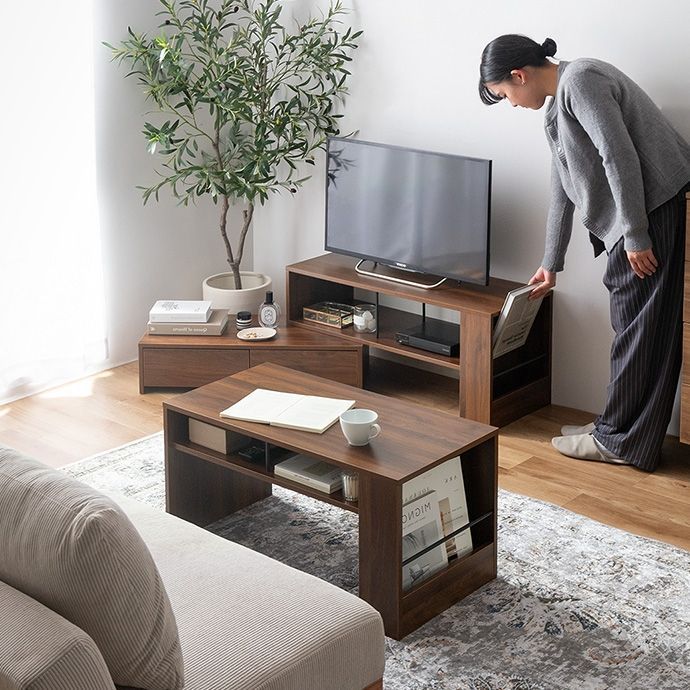 メルカリ最安値☆ 伸縮TVボード テレビ台 テレビラック テレビスタンド ローボード 伸縮型 テレビ