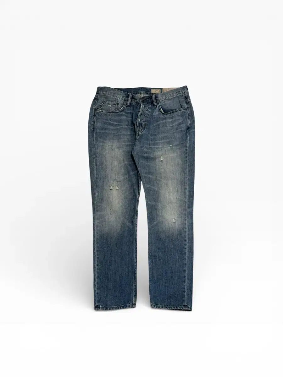 オールセインツ デニム ズボン ダメージ ウォッシュ 32