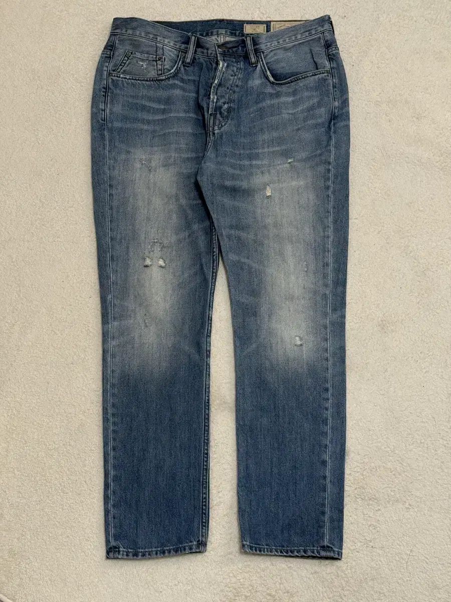 オールセインツ デニム ズボン ダメージ ウォッシュ 32