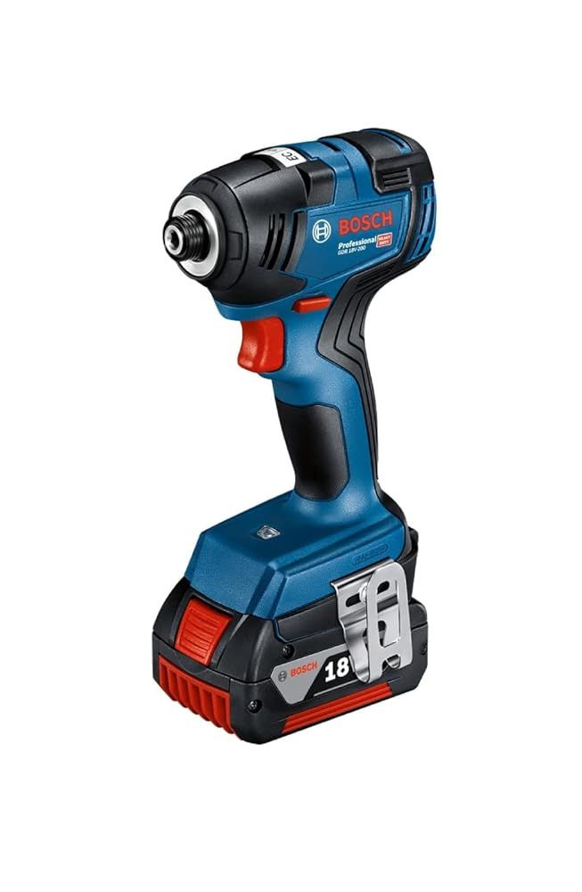 Bosch Professional ボッシュ 18 Vコードレスインパクトドライバー 本体 充電器GAL V 40 5 0 Ahバッテリー ベルトフック キャリングケース付 GDR 200 青