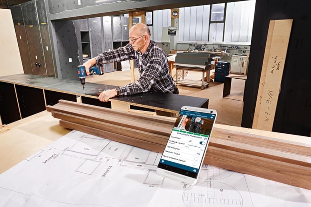 Bosch Professional ボッシュ 18 V コードレスドライバードリル 5.0 Ahバッテリー 充電器 キャリングケース付 GSR V-60 C