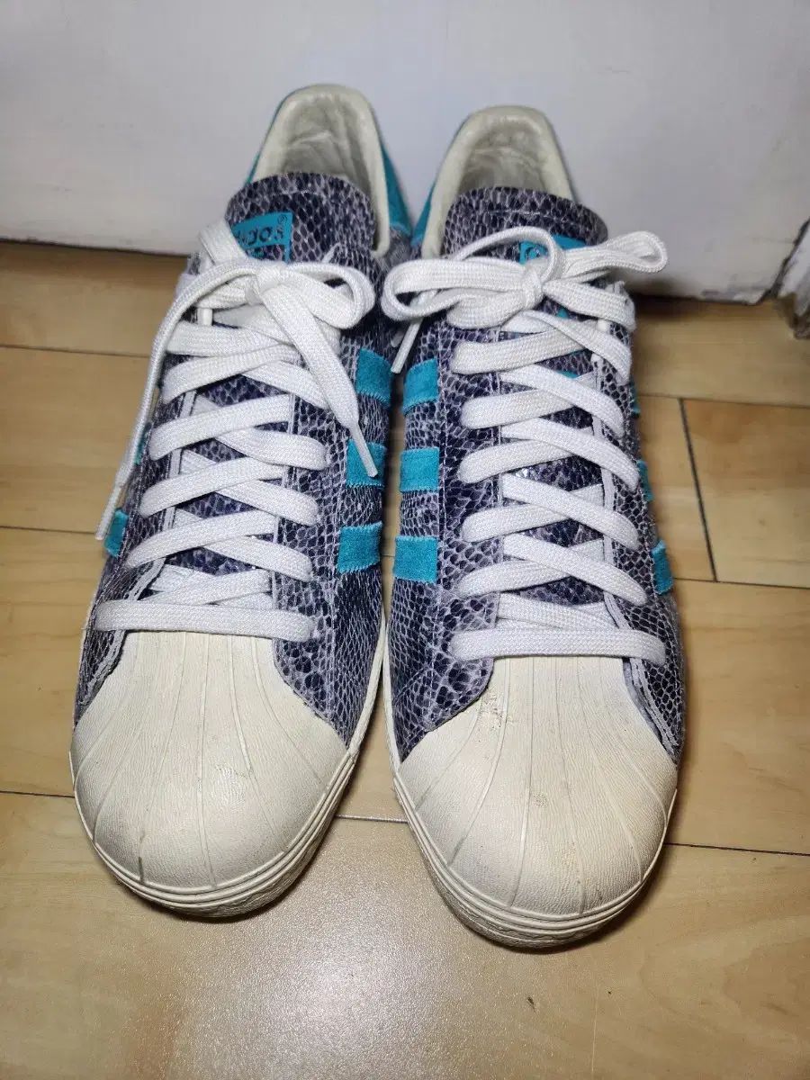 270 アディダス オリジナルス スーパースター 80 s スネークスキン 13年製モデル