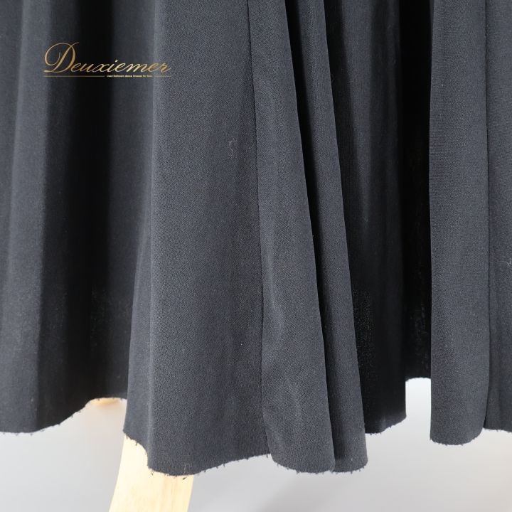 フラメンコ 衣装 ファルダ スカート 黒 無地 伸縮 レッスン 練習着