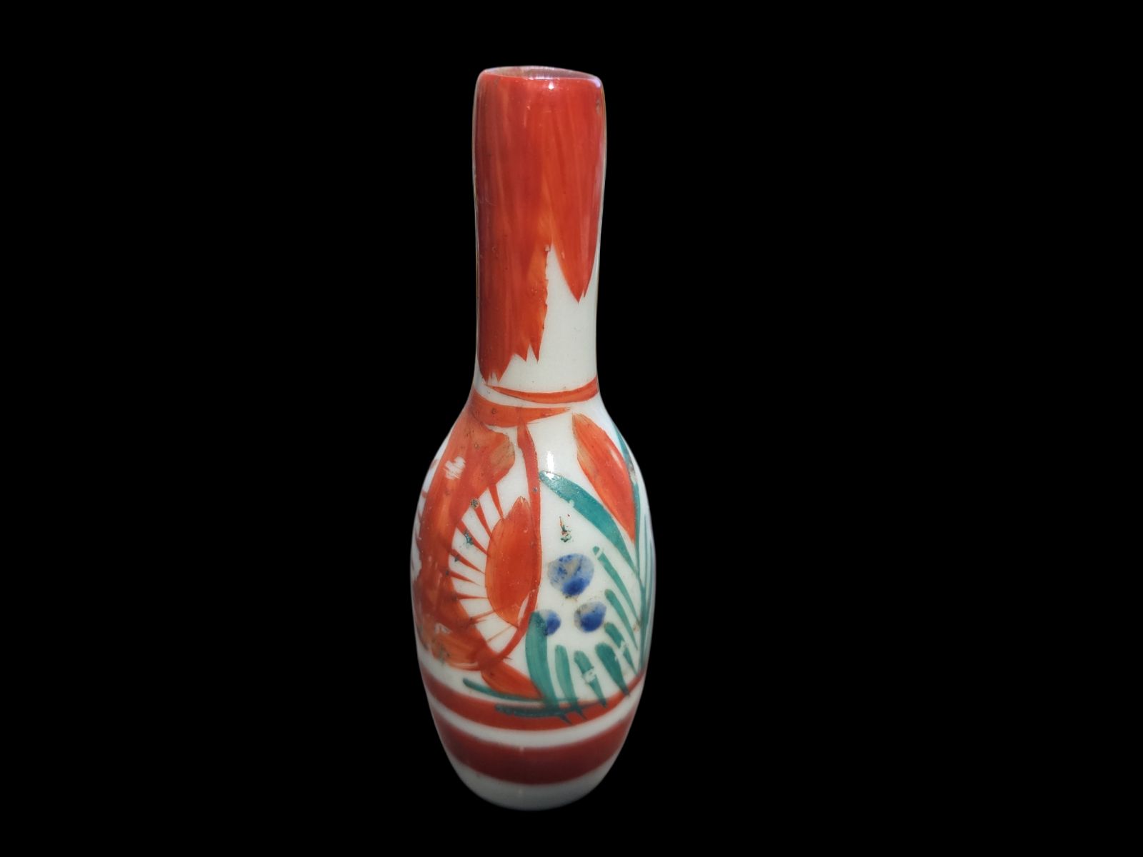 古伊万里 赤絵御神酒徳利 酒器 小徳利 赤絵 時代物 古美術 骨董