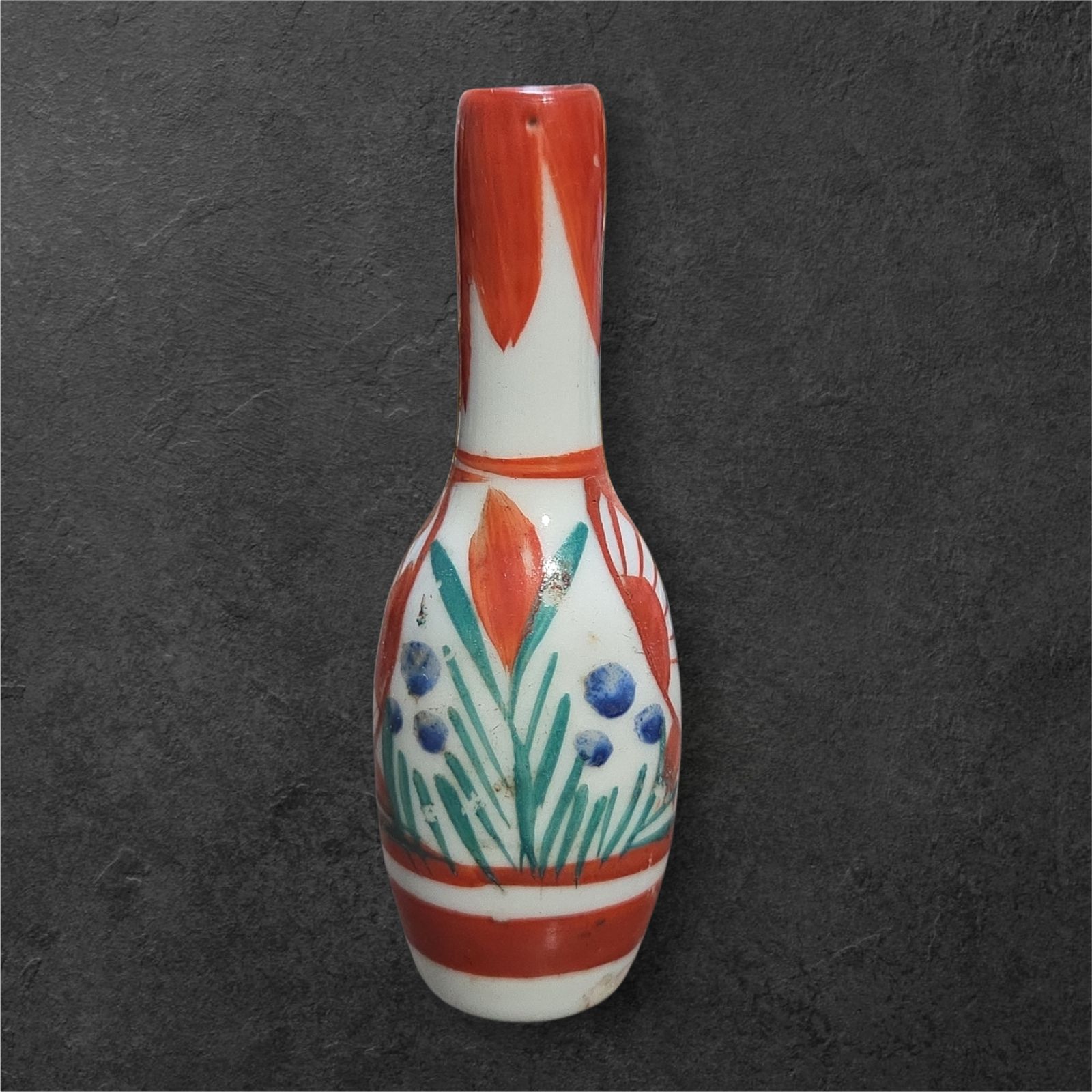 古伊万里 赤絵御神酒徳利 酒器 小徳利 赤絵 時代物 古美術 骨董