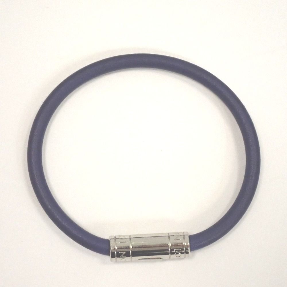 Th 1003821 ルイ ヴィトン ブラスレキープイット ブルー系 シルバー金具 ブレスレット メンズ LOUIS VUITTON