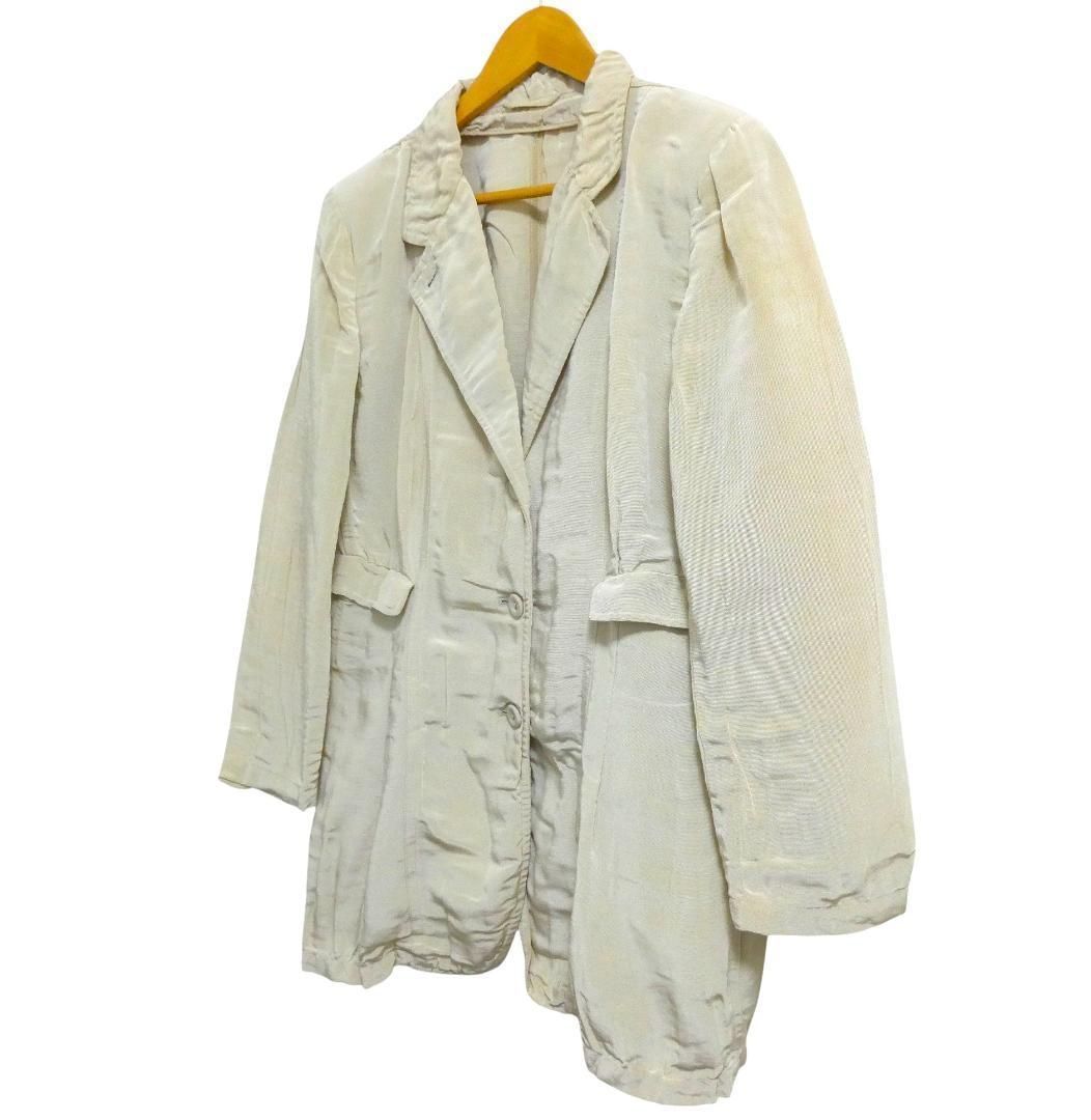 高級イタリア製　ジョルジオアルマーニ　テーラードジャケット　光沢　シルバー GIORGIO ARMANI - イタリア製 GIORGIO ARMANI ジョルジオ アルマーニ