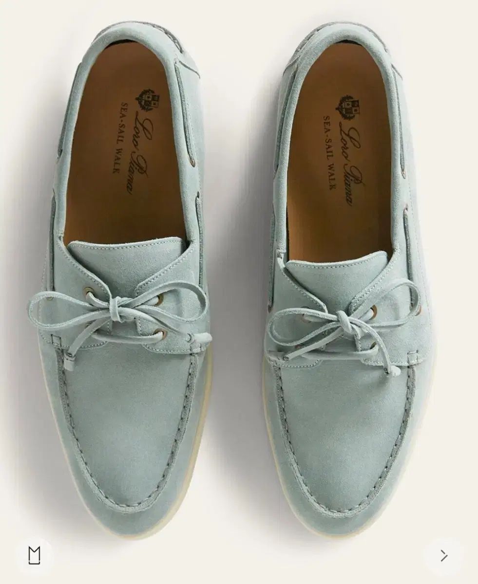 ロロ ピアーナ ウォーク スウェード ボートシューズ