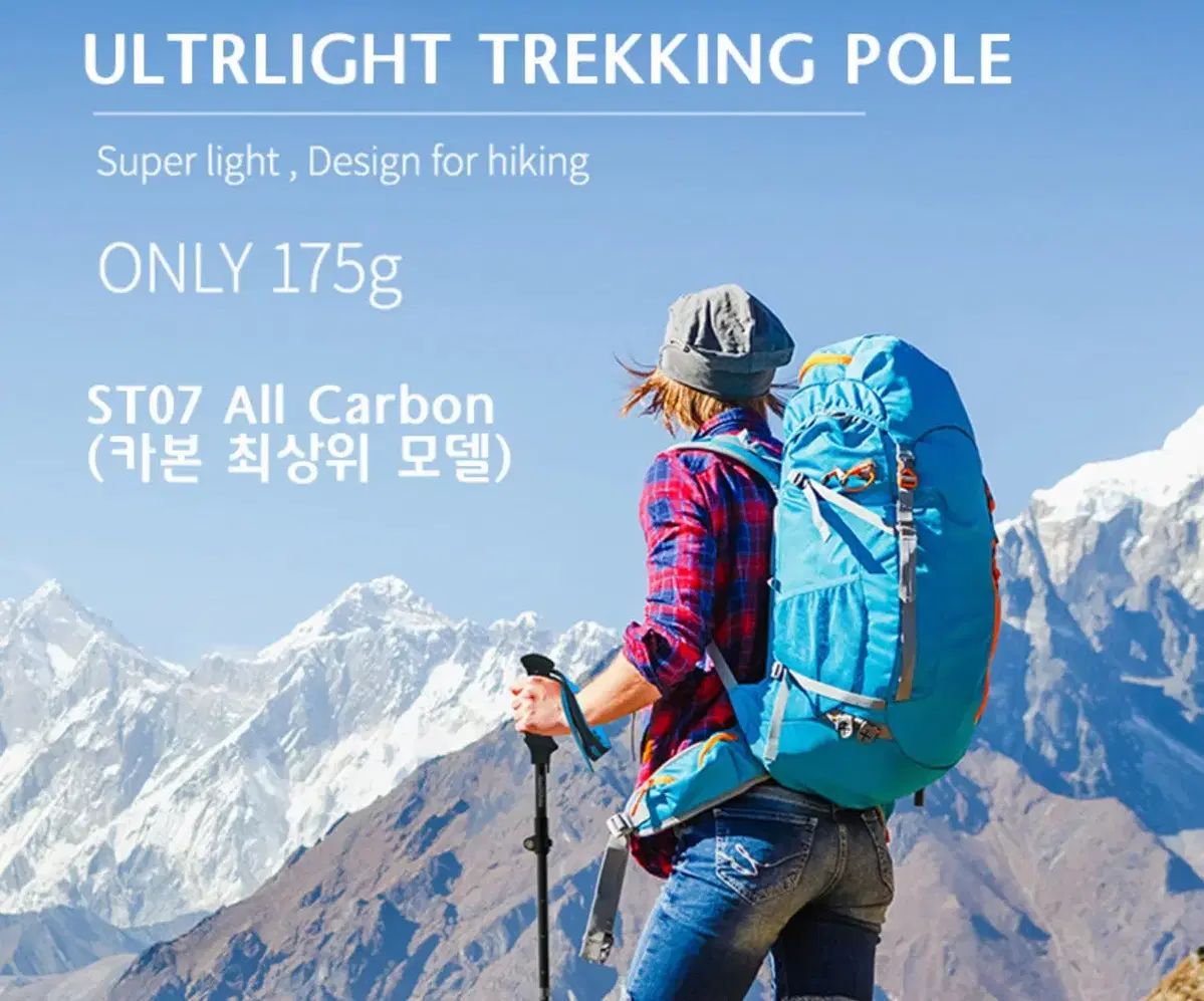 NATUREHike 登山ステッキ トレッキングポール ST 07 カーボンステッキ