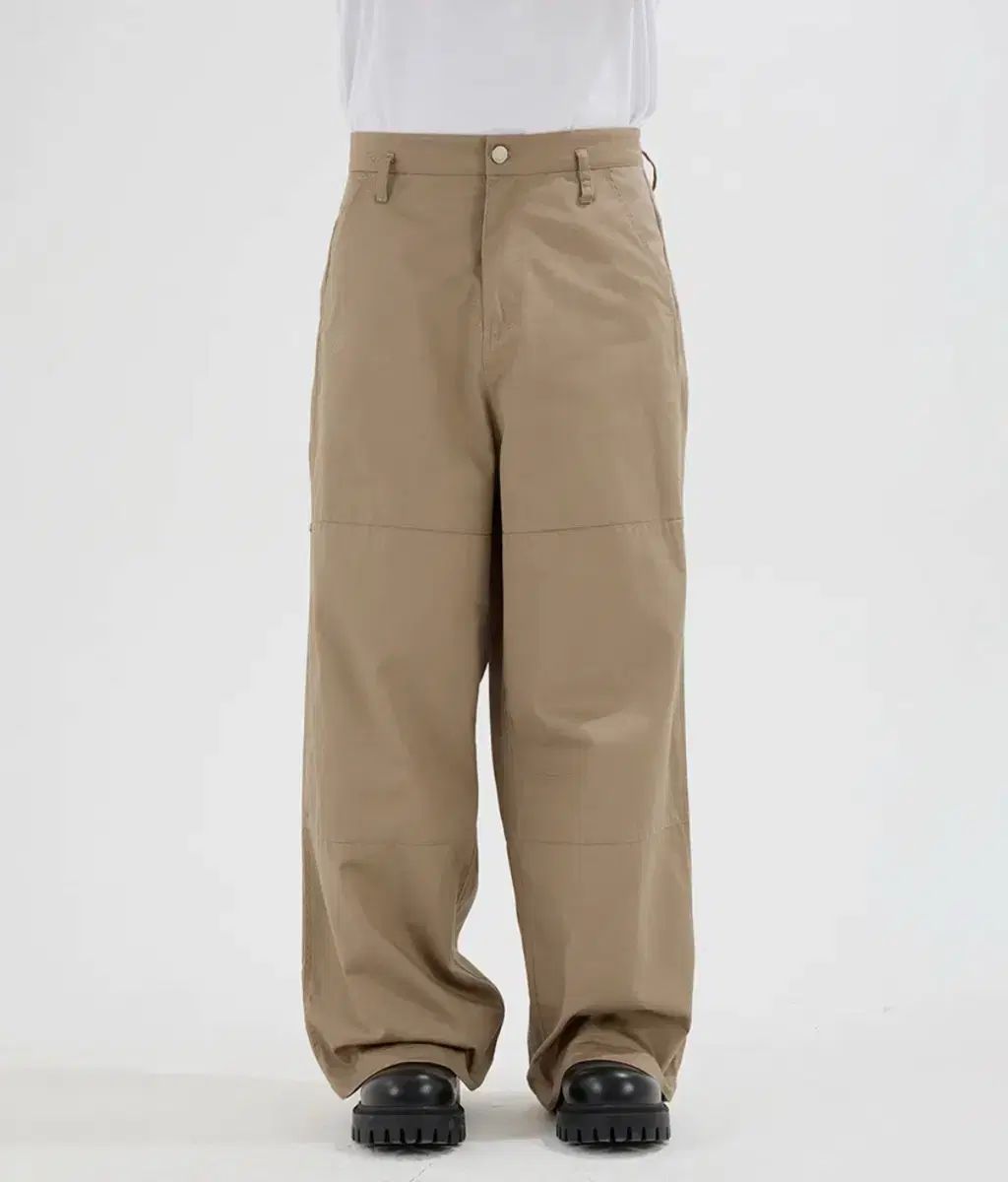 IEY アイイーワイ パニ サイドタック パンツ ベージュ