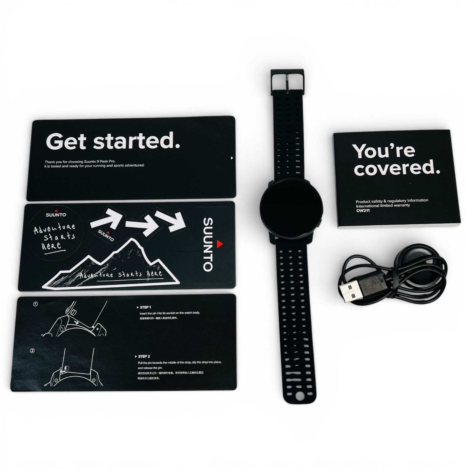 9 PEAK PRO ALL BLACK スマートウォッチ 完品