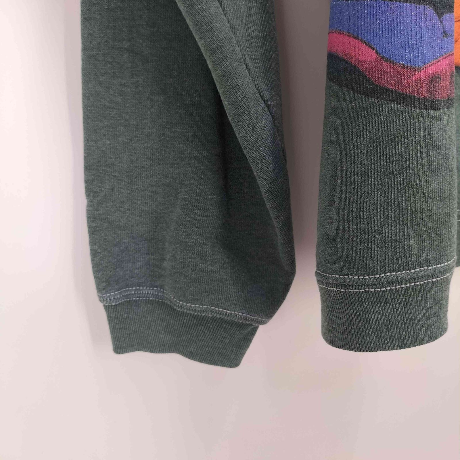 ユーズドフルギ USED古着 ラグラン キャラクタープリント クルーネック