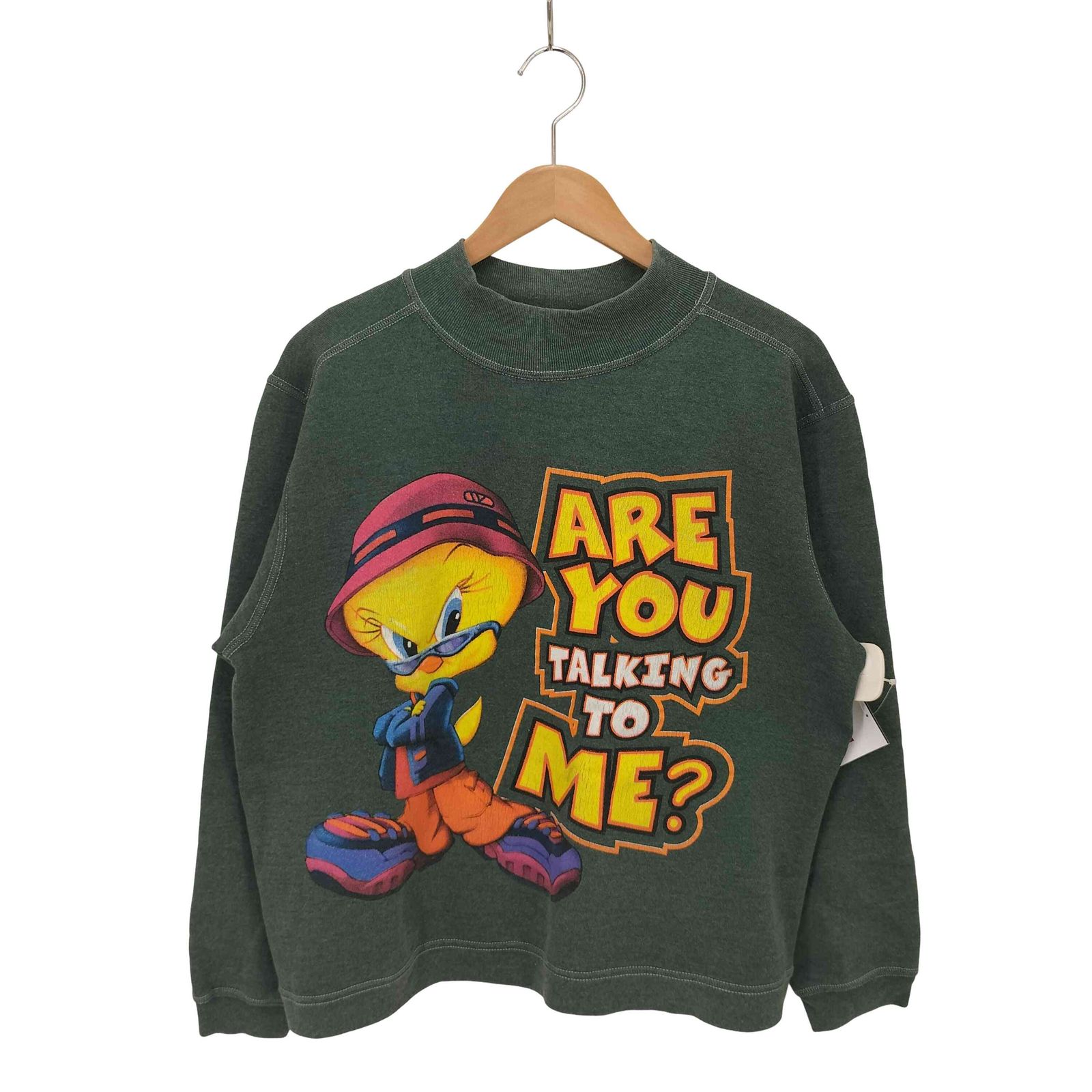 ユーズドフルギ USED古着 ラグラン キャラクタープリント クルーネック