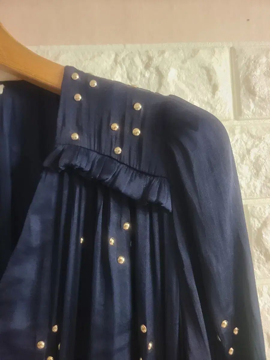 maje ネイビー スタッズ ロング ONE PIECE 66