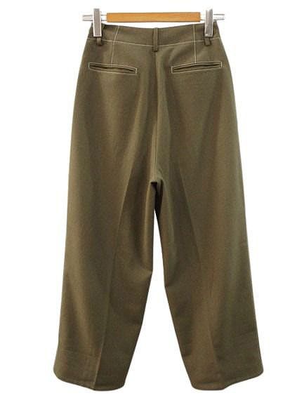 anuke Heather Tuck Pants アンヌーク ヘザー タックパンツ 36 ブラウン系 スラックス センタープレス ボトムス