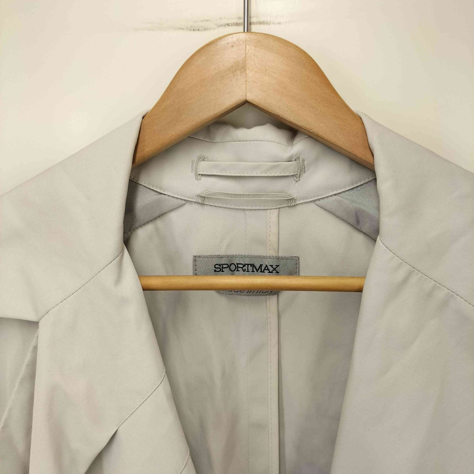 ノ101】イタリア製 SPORTMAX MAX MARA コート 40 ベージュ ロング丈 