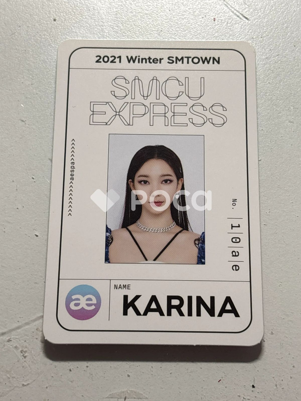 aespa カリナ 2021 Winter SMTOWN : SMCU EXPRESS PASS CARD - メルカリ