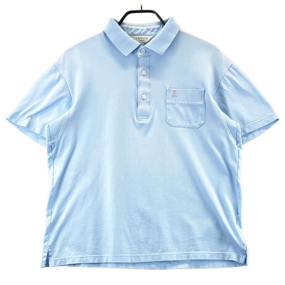 サイズ：42 LANVIN SPORT ランバン スポール 半袖ポロシャツ ブルー系