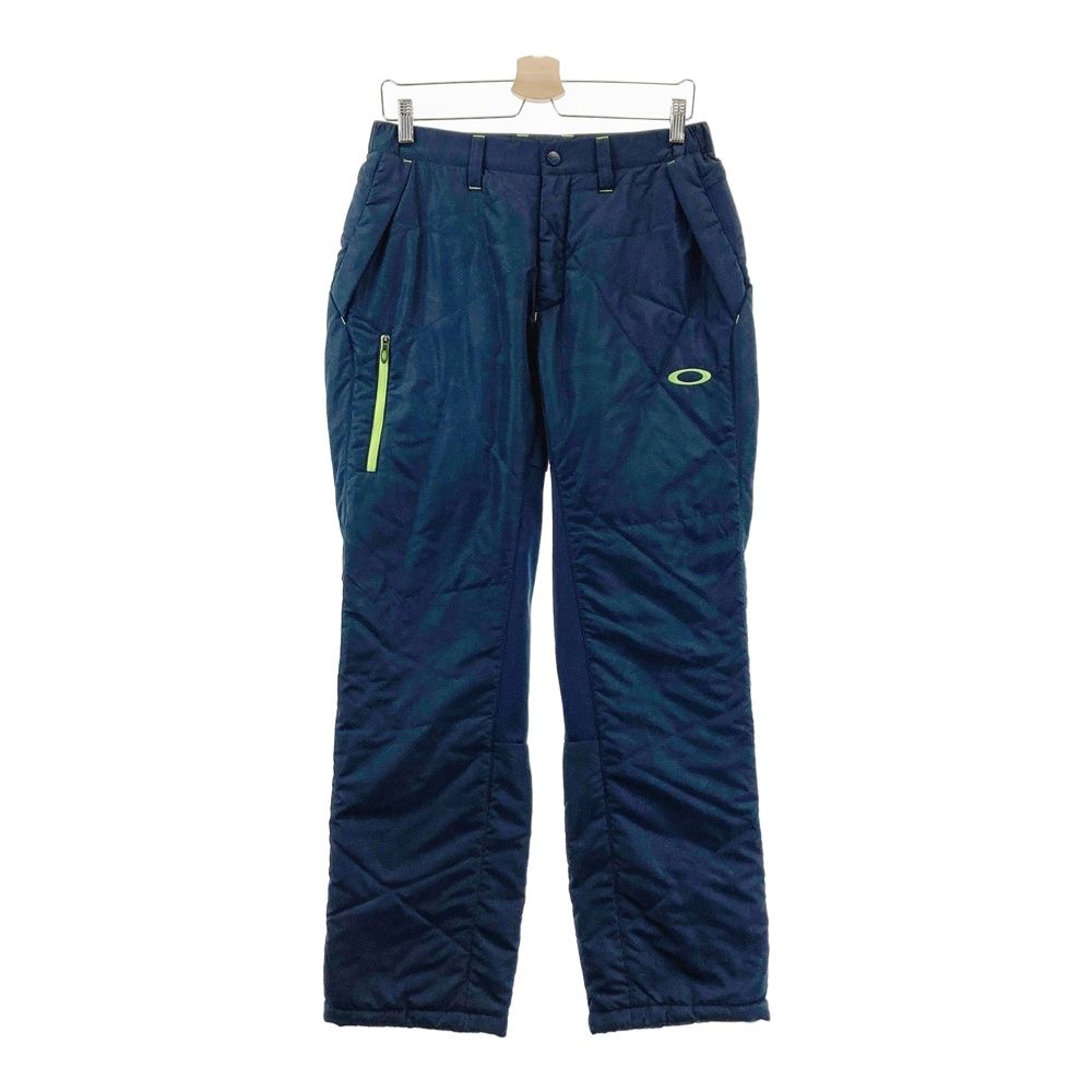 サイズ M OAKLEY オークリー 中綿パンツ 総柄 ネイビー系 ゴルフウェア メンズ ストスト
